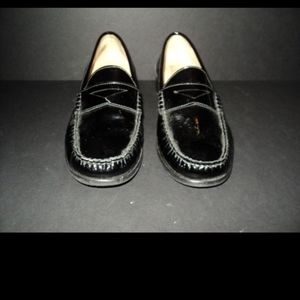 Cole Haan Size 5B Black Patent Leather Penny Loafers